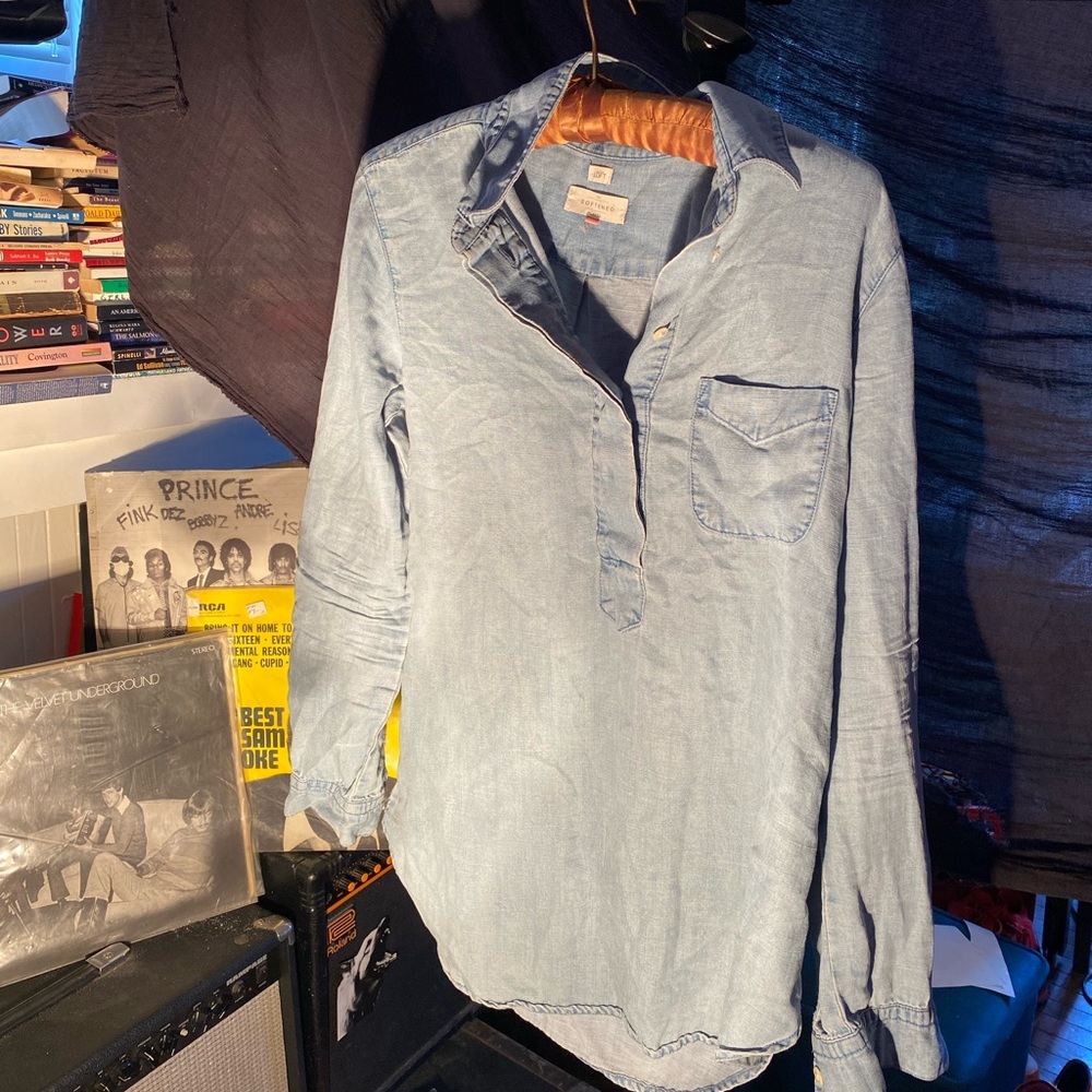 Soft Denim Pullover/Button Down